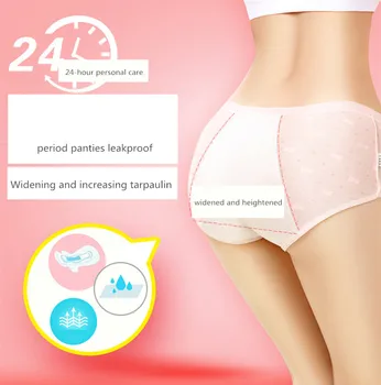 

menstrual underpants leak proof panties period underwear plus width leakproof menstruation panties Cotton Physiological Briefs