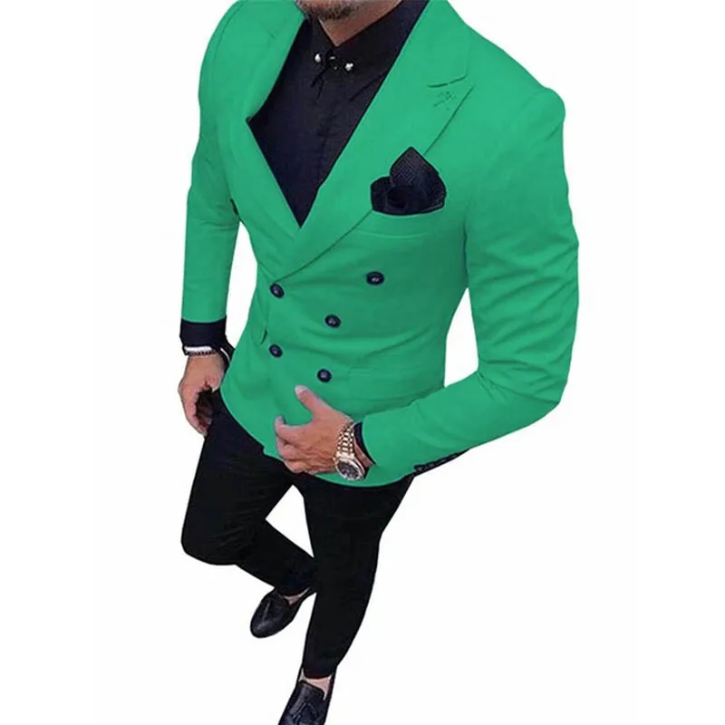 2020 New Green Men's Suit Double-Breasted 2-Piece Suit Notch Lapel Blazer Jacket Tux & Trousers for Weeding Party
2020 New Green Men's Suit Double-Breasted 2-Piece Suit Notch Lapel Blazer Jacket Tux & Trousers for Weeding Party