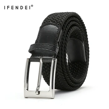 IFENDEI Men Belt Pin Buckle Woven Knitted Belts For Men Quality Luxury Designer Handwoven Fashion Belt For Jeans
IFENDEI Men Belt Pin Buckle Woven Knitted Belts For Men Quality Luxury Designer Handwoven Fashion Belt For Jeans