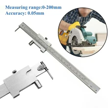 200mm Vernier Caliper Parallel Marking Gauge With 0.1mm Scriber Ruler Indicator Micrometer Measuring Instrument Woodworking Tool
200mm Vernier Caliper Parallel Marking Gauge With 0.1mm Scriber Ruler Indicator Micrometer Measuring Instrument Woodworking Tool