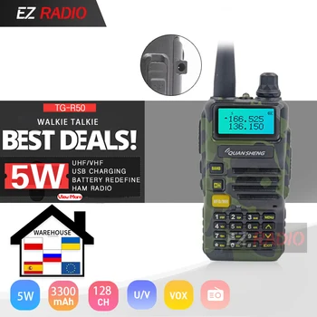 Upgrade 5W Quansheng UV-R50-2 Mobile Walkie Talkie Vhf Uhf Dual Band Radio camouflage UV-R50-1 UV R50 Series Uv-5r tg-uv2 UVR50
Upgrade 5W Quansheng UV-R50-2 Mobile Walkie Talkie Vhf Uhf Dual Band Radio camouflage UV-R50-1 UV R50 Series Uv-5r tg-uv2 UVR50
