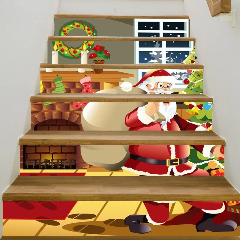 6Pieces / Set SLT 028 Santa Presents 3 D Staircase with Waterproof Fashion Creative Step Decorative Wall To Home
6Pieces / Set SLT 028 Santa Presents 3 D Staircase with Waterproof Fashion Creative Step Decorative Wall To Home