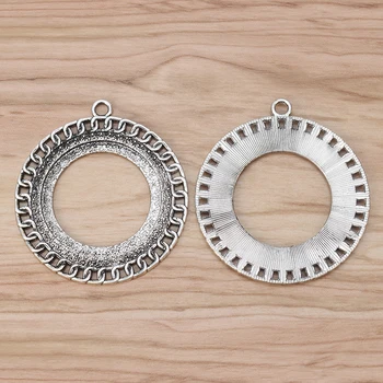 2 Pieces Large Hollow Open Round Charms Pendants for Necklace Jewellery Making Findings 70x64mm
2 Pieces Large Hollow Open Round Charms Pendants for Necklace Jewellery Making Findings 70x64mm