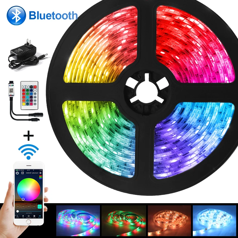 Waterproof RGB LED Strip Lights 5050SMD 2835 Wifi Flexible Ribbon LED Lighting 5M 10M 20M 15M Tape Diode DC 12V Contro Bluetooth
Waterproof RGB LED Strip Lights 5050SMD 2835 Wifi Flexible Ribbon LED Lighting 5M 10M 20M 15M Tape Diode DC 12V Contro Bluetooth