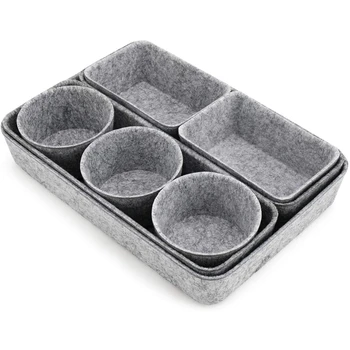 Office Drawer Storage Box Pallet Storage Box Drawer Divider Felt Storage Box for Office Kitchen Bathroom Bedroom Gray
Office Drawer Storage Box Pallet Storage Box Drawer Divider Felt Storage Box for Office Kitchen Bathroom Bedroom Gray