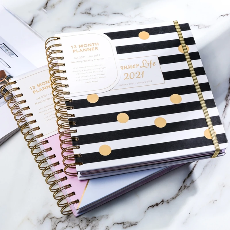2021 English Agenda B5 Spiral Coil Notebook Planner Journal Weekly Notepad Organizer Daily Office School Supplies
2021 English Agenda B5 Spiral Coil Notebook Planner Journal Weekly Notepad Organizer Daily Office School Supplies