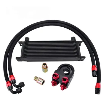 13 Row AN10 Universal Engine Transmission Oil Cooler+Oil Adapter Filter Cooler Plate Kit+Nylon Braided Oil Hose Line
13 Row AN10 Universal Engine Transmission Oil Cooler+Oil Adapter Filter Cooler Plate Kit+Nylon Braided Oil Hose Line