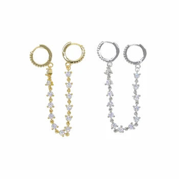 1 pcs New Rock Punk CZ Tassel Chain Ear Wrap Mini cz huggie hoop 2 piercing Earring boucle d'oreille plume
1 pcs New Rock Punk CZ Tassel Chain Ear Wrap Mini cz huggie hoop 2 piercing Earring boucle d'oreille plume