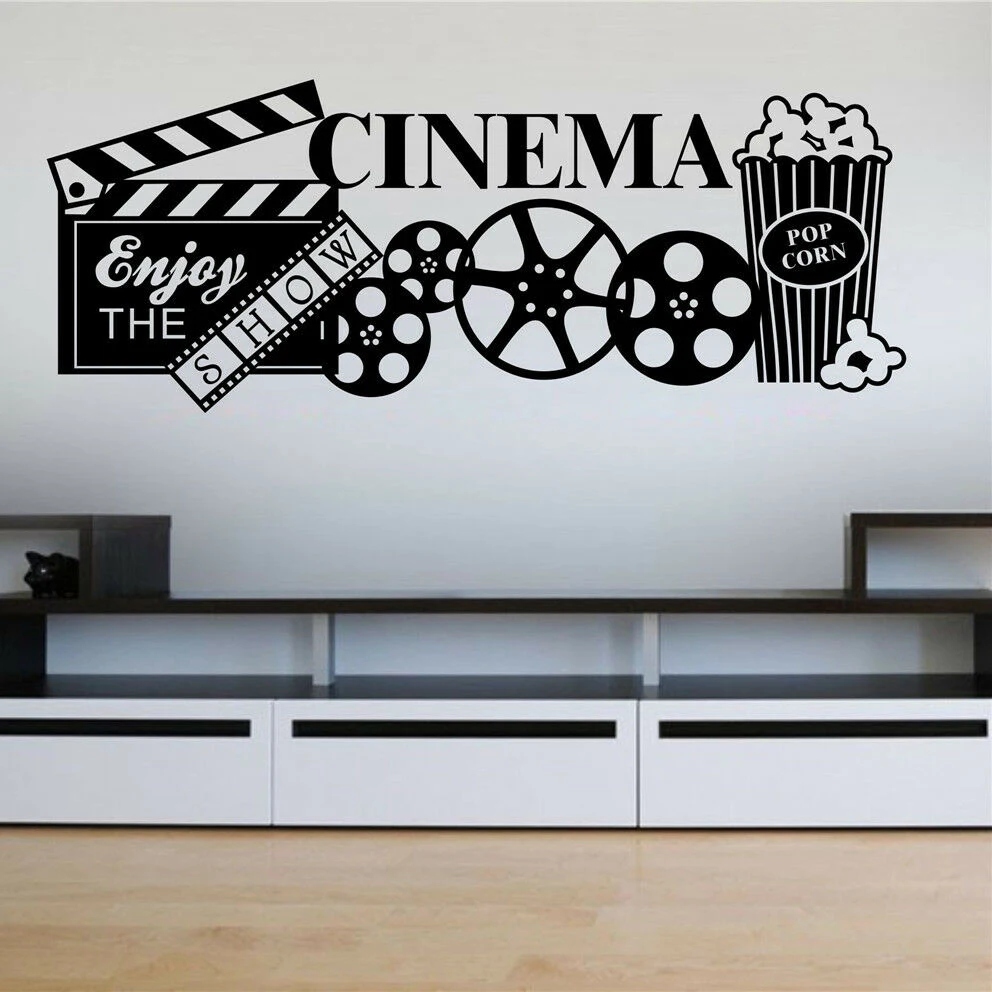 Vinyl Home Cinema Wall Sticker Theater Popcorn Wall Decals Film Leisure Room Decoration Removable Art Wall Decor Wallpaper C064
Vinyl Home Cinema Wall Sticker Theater Popcorn Wall Decals Film Leisure Room Decoration Removable Art Wall Decor Wallpaper C064