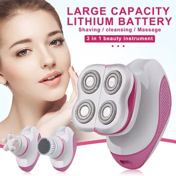 Multifunctional hair shaver three in one beauty instrument massage instrument 
Multifunctional hair shaver three in one beauty instrument massage instrument