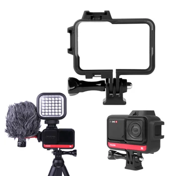 Shockproof Protective Frame Case for Insta360 ONE R Mounting Backet with Cold Shoe for Mic/Light 1/4 Tripod Adapter Lens Guards
Shockproof Protective Frame Case for Insta360 ONE R Mounting Backet with Cold Shoe for Mic/Light 1/4 Tripod Adapter Lens Guards