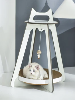 One board multi-purpose cat scratch board vertical claw grinding machine durable corrugated paper cat's nest cat's climbing fram
One board multi-purpose cat scratch board vertical claw grinding machine durable corrugated paper cat's nest cat's climbing fram