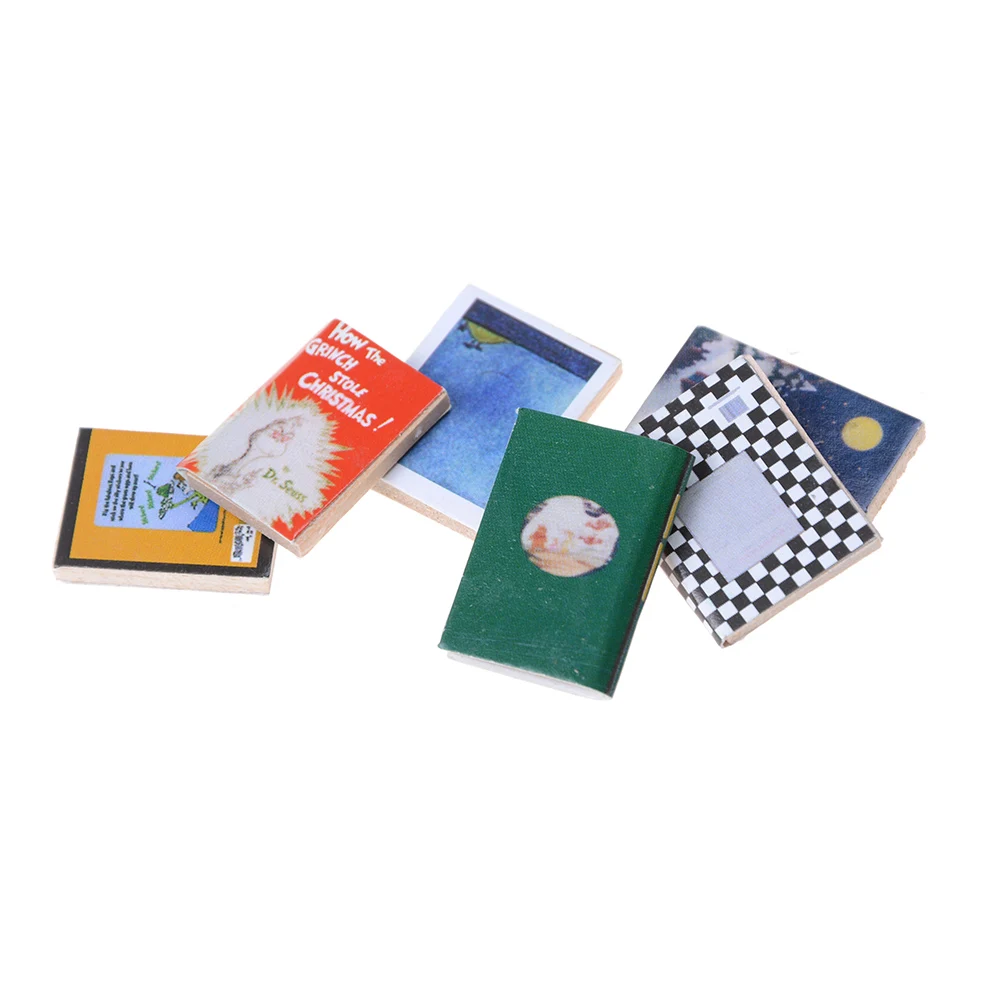 6pcs 1/12 Colorful Wooden Miniature Dollhouse Books Classic Pretend Play Furniture Toys Cute Gifts Presents 
6pcs 1/12 Colorful Wooden Miniature Dollhouse Books Classic Pretend Play Furniture Toys Cute Gifts Presents