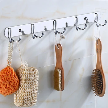 Hot Wall Mount Stainless Steel Hook Rack Rail Hook Rack Coat Towel Clothes Hanger Hook Rack for Bathroom Kitchen Bedroom 2019
Hot Wall Mount Stainless Steel Hook Rack Rail Hook Rack Coat Towel Clothes Hanger Hook Rack for Bathroom Kitchen Bedroom 2019
