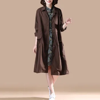 XUXI 2019 Autumn Clothing Windbreaker Overcoat Long Overknee Woman Temperament High Waist Loose Thin Coat FZ0093 
XUXI 2019 Autumn Clothing Windbreaker Overcoat Long Overknee Woman Temperament High Waist Loose Thin Coat FZ0093