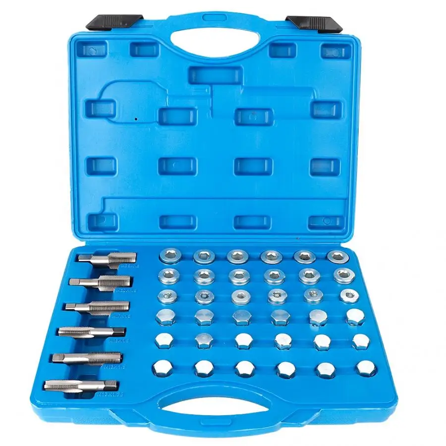114Pcs Automobile Oil Pan Screw Sump Gearbox Drain Plug Tool Set Repair Kit
114Pcs Automobile Oil Pan Screw Sump Gearbox Drain Plug Tool Set Repair Kit