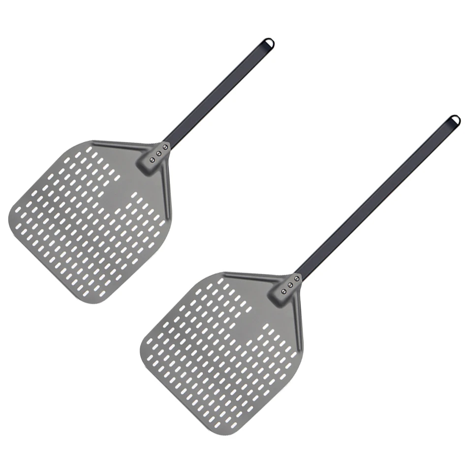 Description Picture 6 of item12 14 inch Pizza Shovel Peel Big long Aluminum With Long Handle Pastry Tools Peels Shovel Peel Paddle Pizza Cake Baking Tools