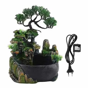 Resin Incense Burner With Eu Plug Mini Desktop Small Rockery Fengshui Wheel Simulation Green Plants Home Decor Humidifier Desk
Resin Incense Burner With Eu Plug Mini Desktop Small Rockery Fengshui Wheel Simulation Green Plants Home Decor Humidifier Desk