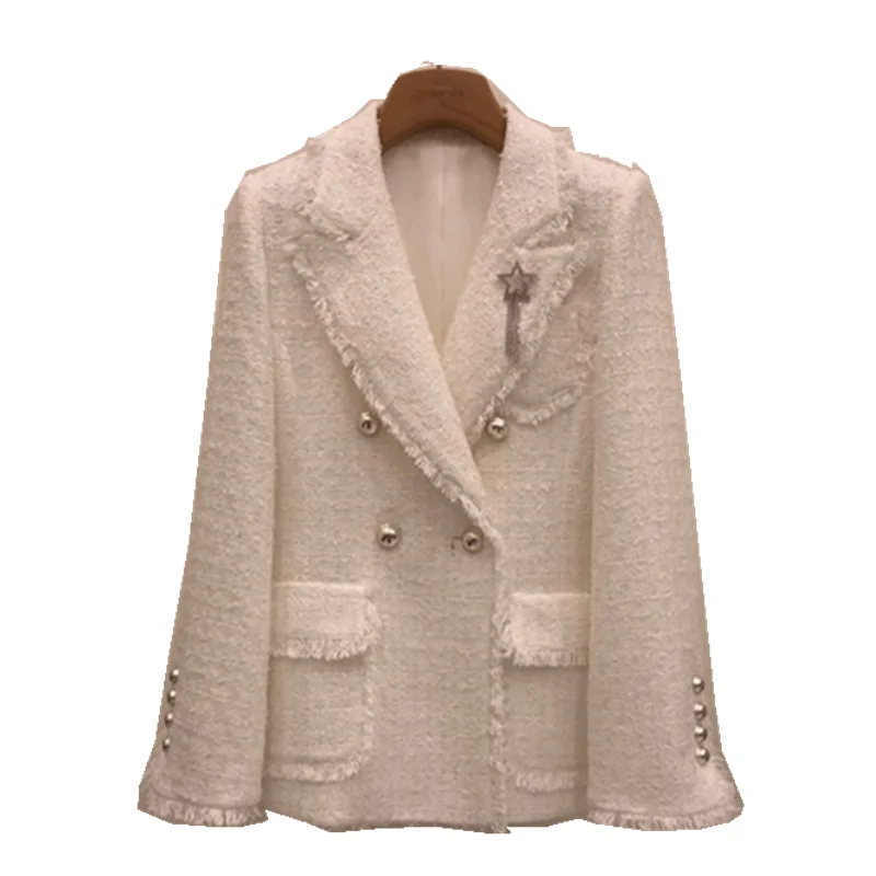High-end Women's Autumn and Winter Jacket New Elegant Long-sleeved Ladies Suit Blazer Mid-length Temperament Female Coat
High-end Women's Autumn and Winter Jacket New Elegant Long-sleeved Ladies Suit Blazer Mid-length Temperament Female Coat