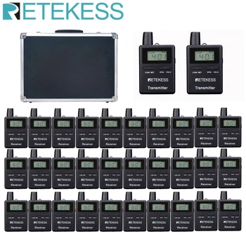 Retekess 2pcs TT109 transmitter and 30pcs TT109 receivers+Charging Case Tour Guide System for Church Translation System Meeting
Retekess 2pcs TT109 transmitter and 30pcs TT109 receivers+Charging Case Tour Guide System for Church Translation System Meeting