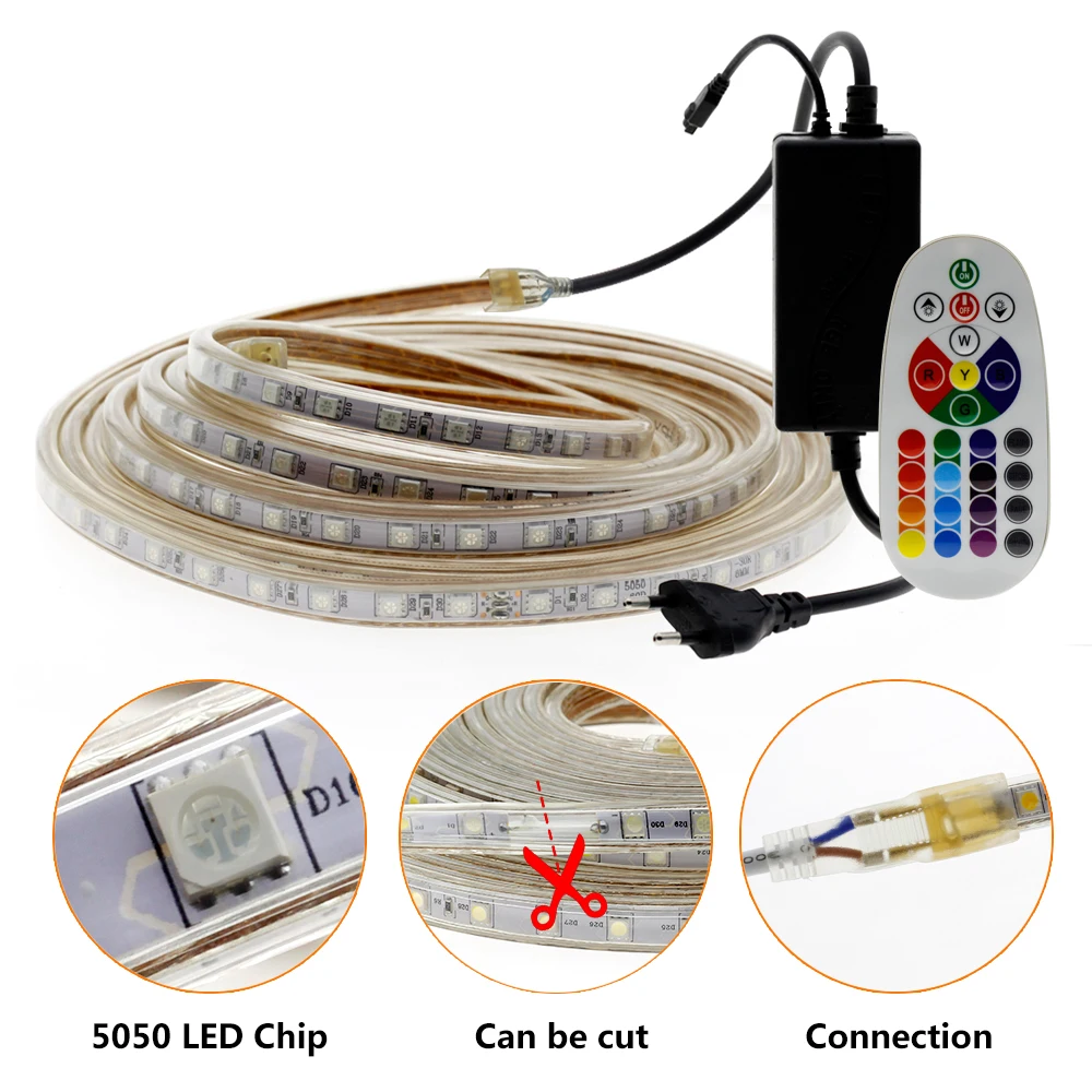 RGB 220V AC LED STRIP LIGHTS SMD 5050 REMOTE WARM WHITE WATERPROOF RGB STRIP LED LIGHT 5050 NEON TAPE 220V WHITE FLEXIBLE ROOM
RGB 220V AC LED STRIP LIGHTS SMD 5050 REMOTE WARM WHITE WATERPROOF RGB STRIP LED LIGHT 5050 NEON TAPE 220V WHITE FLEXIBLE ROOM