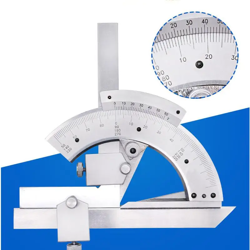 Universal Bevel Protractor 0-320 Degree Precision Goniometer Angle Measuring Finder Ruler Tool Woodworking Measuring Tools
Universal Bevel Protractor 0-320 Degree Precision Goniometer Angle Measuring Finder Ruler Tool Woodworking Measuring Tools
