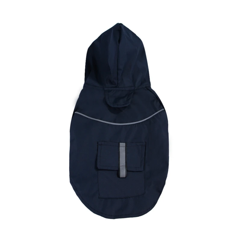 2 Fashion Waterproof Pet Dog Raincoat for Small Dog Clothes Puppy Rain Jacket with Hood Dog Poncho Reflective Stripe Rain Gear