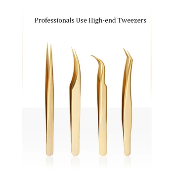 Professional Stainless Steel Eyelashes Tweezers For Eyelashes Extension Makeup Tools Gold Decor Anti-static Tweezer High End
Professional Stainless Steel Eyelashes Tweezers For Eyelashes Extension Makeup Tools Gold Decor Anti-static Tweezer High End