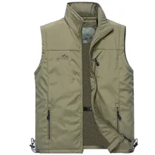 Summer Big Size Mesh Thin Multi Pocket Vest For MaleMale Casual 4 Colors Sleeveless Jacket With Many Pockets Reporter Waistcoat
Summer Big Size Mesh Thin Multi Pocket Vest For MaleMale Casual 4 Colors Sleeveless Jacket With Many Pockets Reporter Waistcoat