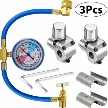 2020 New High Quality 3x BPV31 Bullet Piercing Tap Valve Kit U-type Charging Hose Refrigerant Can Tank
2020 New High Quality 3x BPV31 Bullet Piercing Tap Valve Kit U-type Charging Hose Refrigerant Can Tank