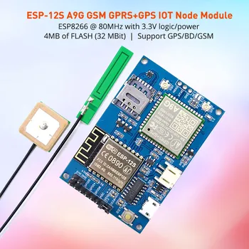 Elecrow IOT Development Board ESP8266 ESP-12S A9G GSM GPRS+GPS IOT Node V1.0 Module with All in one WiFi Cellular GPS tracking
Elecrow IOT Development Board ESP8266 ESP-12S A9G GSM GPRS+GPS IOT Node V1.0 Module with All in one WiFi Cellular GPS tracking