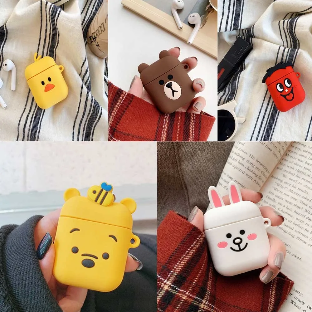 Cute Cartoon Wireless Earphone Case for Apple AirPods 2 Silicone Charging Headphones Case for Airpods Protective Cover Clean
Cute Cartoon Wireless Earphone Case for Apple AirPods 2 Silicone Charging Headphones Case for Airpods Protective Cover Clean