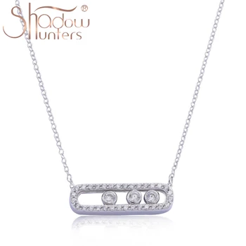 SHADOWHUNTERS Authentic 925 Sterling Silver Move Stone Pendant Long Chain Choker Necklaces For Women Fashion Jewelry Making
SHADOWHUNTERS Authentic 925 Sterling Silver Move Stone Pendant Long Chain Choker Necklaces For Women Fashion Jewelry Making