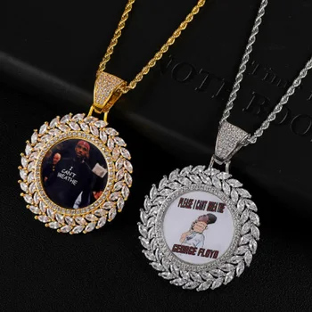 Grain Pattern Custom Photo Roundness Solid Back Pendant & Necklace With Tennis Chain Cubic Zircon Men Hip Hop Jewelry
Grain Pattern Custom Photo Roundness Solid Back Pendant & Necklace With Tennis Chain Cubic Zircon Men Hip Hop Jewelry