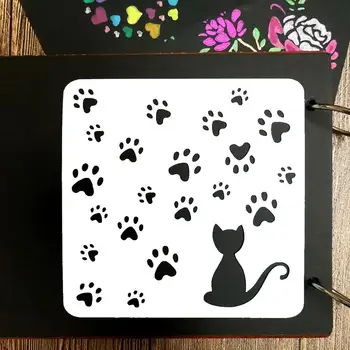 Cat w/ Footprint Template Layering Stencil for Walls Scrapbooking/photo Album Decorative Embossing DIY Paper Cards Craft Stencil
Cat w/ Footprint Template Layering Stencil for Walls Scrapbooking/photo Album Decorative Embossing DIY Paper Cards Craft Stencil
