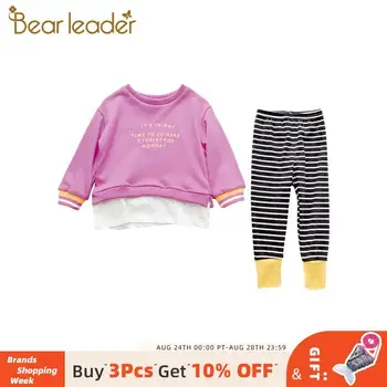 Bear Leader Children's Clothing Girls Casual Fashion Outfits Letter Pattern Patchwork Tops and Striped Pants Girls Autumn Suits
Bear Leader Children's Clothing Girls Casual Fashion Outfits Letter Pattern Patchwork Tops and Striped Pants Girls Autumn Suits