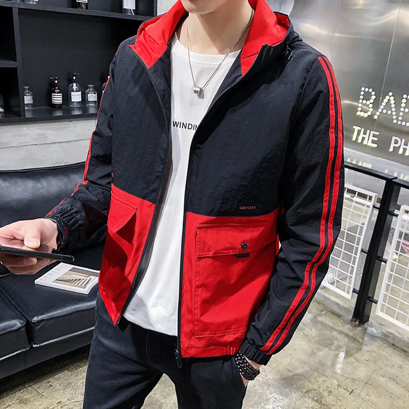 MEN'S Hooded Jacket Spring And Autumn New Style Korean-style Handsome Versatile on Clothes Students Casual INS Trend Jacket
MEN'S Hooded Jacket Spring And Autumn New Style Korean-style Handsome Versatile on Clothes Students Casual INS Trend Jacket