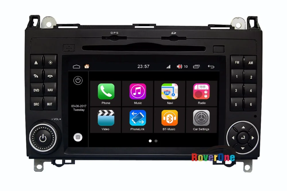 Автомагнитола RoverOne для Mercedes B170 B180 B200 Viano Vito GPS ГЛОНАСС медиацентр центральный