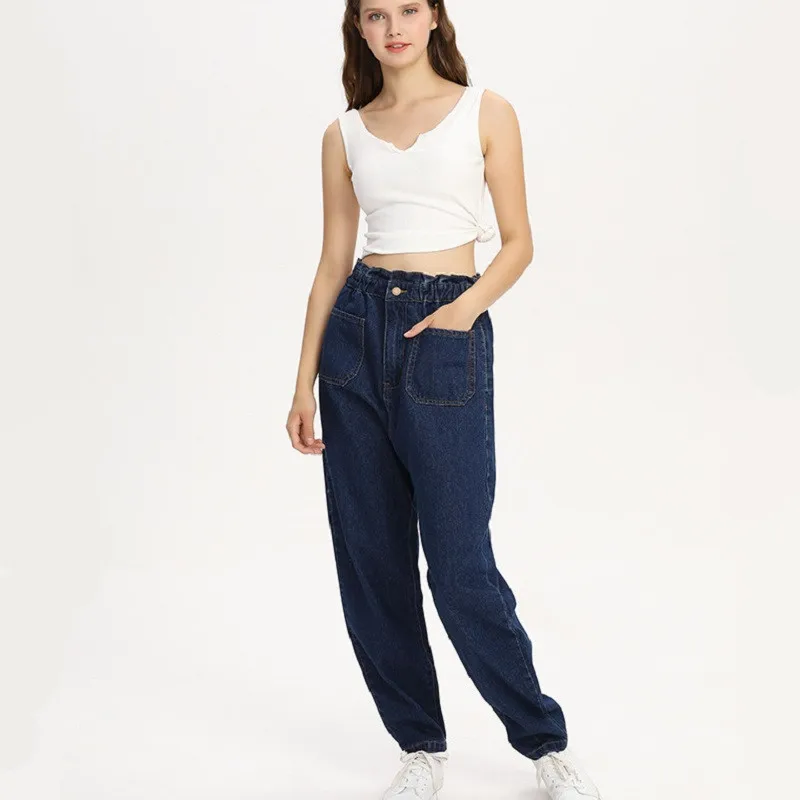 Jeans Woman Plus Size Wide Leg Blue High Waist Denim Trousers Loose Clothing New Autumn Sale Items 2019 Promotion Free Shiping
Jeans Woman Plus Size Wide Leg Blue High Waist Denim Trousers Loose Clothing New Autumn Sale Items 2019 Promotion Free Shiping
