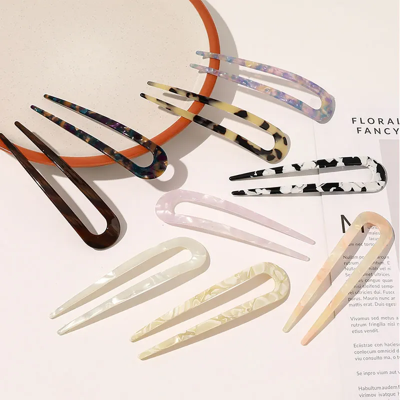 Tortoiseshell Hair Sticks DIY Styling Tool Marble Print U Shaped Hair Clip Chinese Style Resin Hair Fork Acetate Hairpin
Tortoiseshell Hair Sticks DIY Styling Tool Marble Print U Shaped Hair Clip Chinese Style Resin Hair Fork Acetate Hairpin