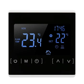 Thermostat App Controller touch White LCD Backlight Programmable Floor Heating Temperature Controller For Smart Home
Thermostat App Controller touch White LCD Backlight Programmable Floor Heating Temperature Controller For Smart Home