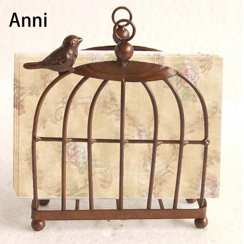 Creative Iron Birdcage Shape Paper Towel Holder European Vintage Desktop Vertical Napkin Holder Wedding Decoration Ornaments
Creative Iron Birdcage Shape Paper Towel Holder European Vintage Desktop Vertical Napkin Holder Wedding Decoration Ornaments