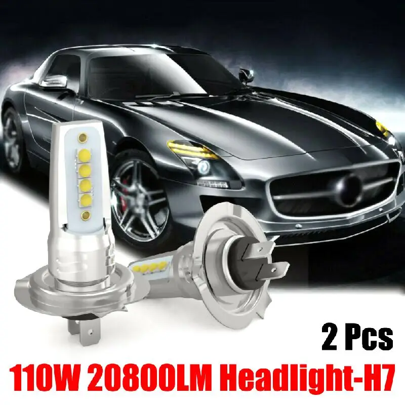 1Pair H7 LED Headlight Conversion Set Cob Bulb 110W 10000LM White Low LED Headlights Bulbs Conversion Kit Lights Fog Lamps
1Pair H7 LED Headlight Conversion Set Cob Bulb 110W 10000LM White Low LED Headlights Bulbs Conversion Kit Lights Fog Lamps