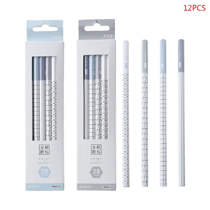 12pcs 2B Wooden Pencils Sketching Pencil Black Core Nontoxic School Stationery
12pcs 2B Wooden Pencils Sketching Pencil Black Core Nontoxic School Stationery