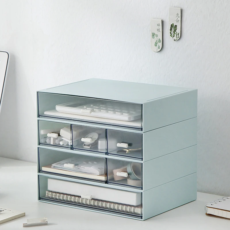 Cosmetic Storage Box Drawer Makeup Organizer Stackable Office Desktop Transparent Plastic Big Storage Boxes with Grid Container
Cosmetic Storage Box Drawer Makeup Organizer Stackable Office Desktop Transparent Plastic Big Storage Boxes with Grid Container