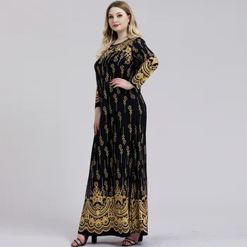 Plus Size Maxi Dress Women Muslim Long Sleeves O Neck Islamic Clothes Turkey Arab Modest Wear Loose Causal Dress 5XL 6XL K369
Plus Size Maxi Dress Women Muslim Long Sleeves O Neck Islamic Clothes Turkey Arab Modest Wear Loose Causal Dress 5XL 6XL K369