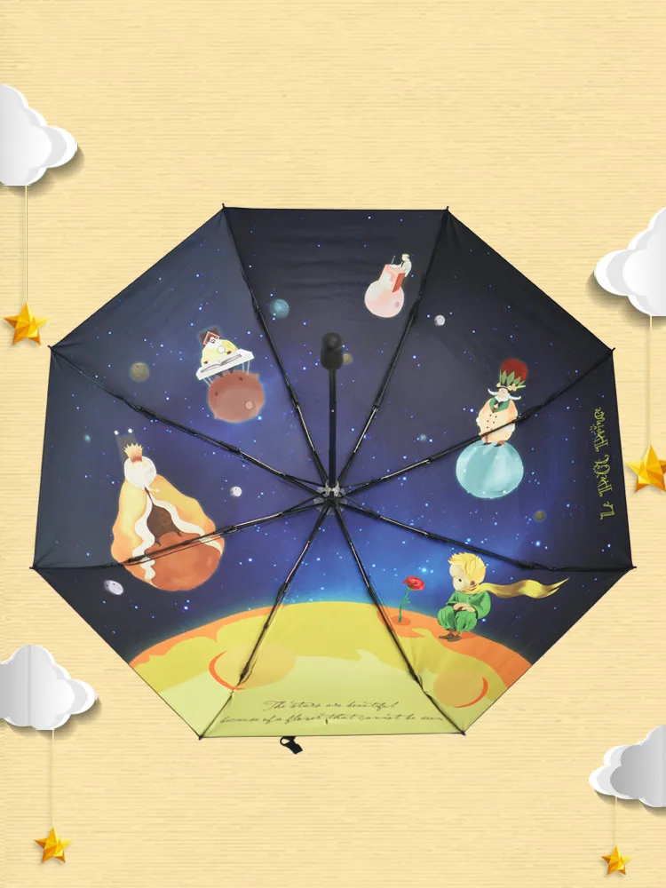 Cartoon The Little Prince Umbrella Anti-uv Sunscreen Parasol Creative Windproof Dual-use Sunny And Rain Umbrellas For Children
Cartoon The Little Prince Umbrella Anti-uv Sunscreen Parasol Creative Windproof Dual-use Sunny And Rain Umbrellas For Children