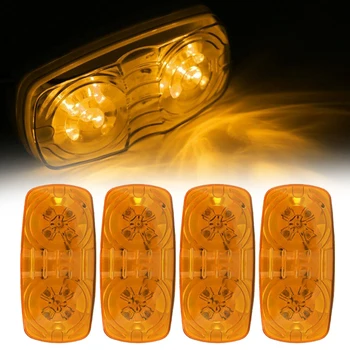 4X Amber Trailer Side Marker LED Light Double Bullseye 10 Diodes Clearance Lamp Car Side Marker Lights Car Accessories
4X Amber Trailer Side Marker LED Light Double Bullseye 10 Diodes Clearance Lamp Car Side Marker Lights Car Accessories