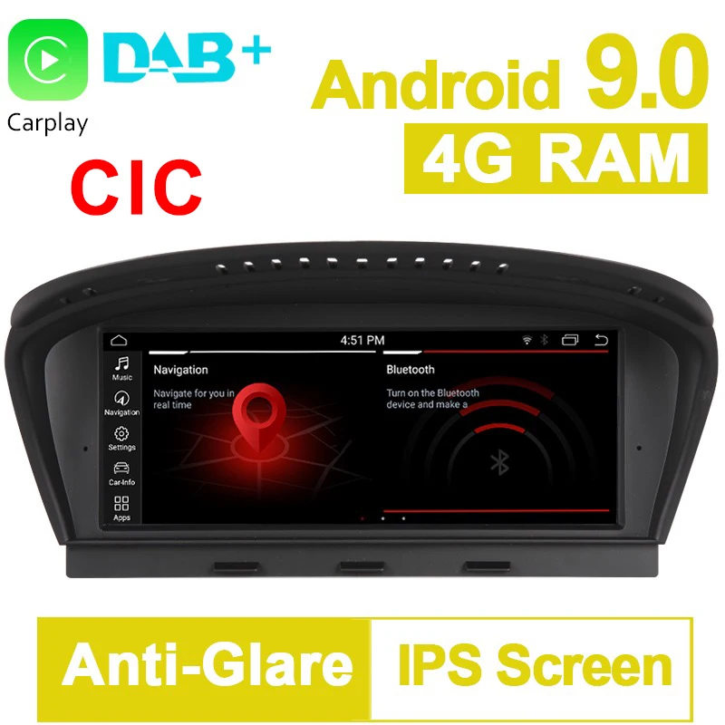 Автомобильный DVD-плеер 8 дюйма 4 Гб ОЗУ Android 9 0 система GPS-навигации медиаплеер для