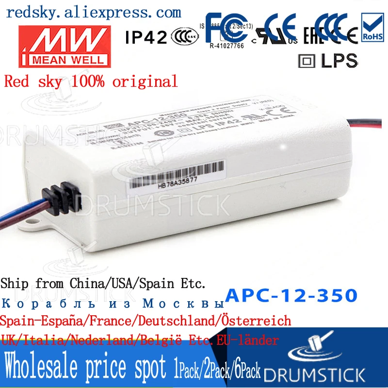 patriotic MEAN WELL APC-12-350 36V 350mA meanwell APC-12 12.6W Single Output LED Switching Power Supply
patriotic MEAN WELL APC-12-350 36V 350mA meanwell APC-12 12.6W Single Output LED Switching Power Supply